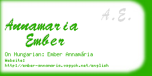 annamaria ember business card