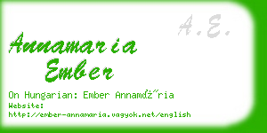 annamaria ember business card